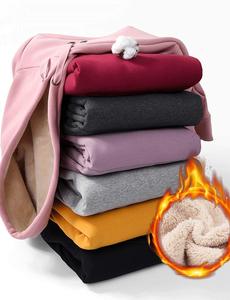 Sudadera con capucha con forro de Sherpa cálido de invierno informal, suéter para mujer, suéteres para hombre, LOGOTIPO en blanco, sudaderas con capucha de lana personalizadas - Product Image 5