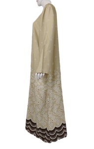 Robe de prière Abaya en rayonne à manches longues pour femmes de haute qualité Modeste Nouvelle mode pour les musulmans - Product Image 3