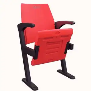 Wholesale New High Quality Writing Pad Fabric Folding Seat Church Auditorium Chair EVO853 Made In Vietnam