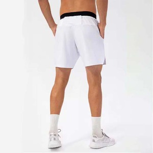 Pantalones Cortos Deportivos de Verano para Hombre, Ropa de Gimnasio al por Mayor, Fitness, Entrenamiento, Cintura Alta, 100% Algodón, Diseño Sólido, Servicio OEM, Secado Rápido - Product Image 5