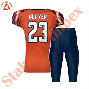 Precio razonable de alta calidad Hombres Uniforme de fútbol americano Sublimación personalizada Uniforme de fútbol americano - Product Image 5