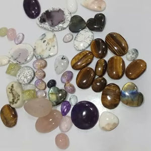 Piedras Preciosas Sueltas de Alta Calidad, Cabujones Planos, Medio Ovalados, Ágata Natural, Jaspe, Jade, Cristal, Lapislázuli, 20% de Descuento y Regalo de Año Nuevo - Product Image 2