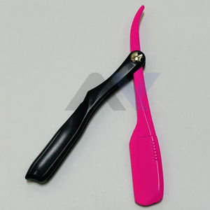 Maquinilla de Afeitar de Estilo Pinch de Marca Privada, Color Rosa, Mango de Plástico Antideslizante, Cuchilla de Afeitar Plegable de Acero Inoxidable - Product Image 3
