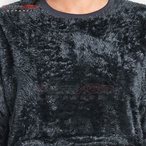 Sudadera Sherpa para mujer con puños acanalados y sudadera holgada cálida Sherpa Fleece - Product Image 5