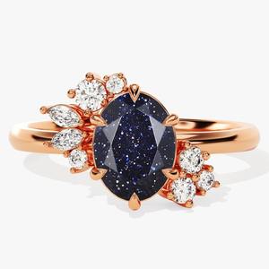 Trending 925 Sterling Silver Sunstone Gemstone <b>Ring</b> Jewelry Handmade Silver Boho Style <b>Ring</b> Jewelry for Women Gift for <b>Girls</b> - Product Image 4