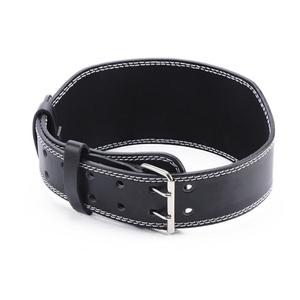 Cinturón de Levantamiento de Pesas de Cuero Vacuno Personalizado con Hebilla Ajustable, Soporte Lumbar Antideslizante, Unisex, Resistente al Viento, para Fisicoculturismo - Product Image 3