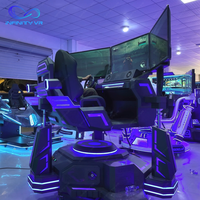 Nouveau centre commercial d'attractions Super Speed Racing 2 places 360 degrés Machine de jeu de course d'arcade 3 écrans simulateur de conduite de voiture