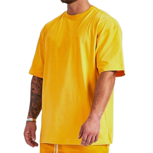 Camiseta de gran tamaño 100 algodón sólido talla grande impresión personalizada bordado Oem Logo hombres entrenamiento gimnasio camiseta manga corta Camisetas - Product Image 5