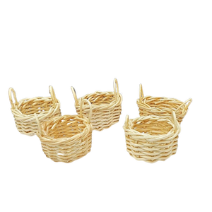 Đồ Chơi Trẻ Em Dễ Thương Giỏ Dã Ngoại Bện Tròn Màu Trắng Mây Nhà Búp Bê Mini Đồ Chơi Thu Nhỏ Cho Trẻ Em Búp Bê Em Bé Đồ Chơi Nhà Bếp Vườn Thần Tiên - Product Image 6