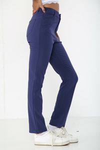 กางเกงคาร์โก้ผ้ายีนส์เอวสูงขาตรงแบบลำลองของผู้หญิงเอวสูงระบายอากาศได้ดีปรับแต่งได้แบบแบนด้านหน้าดีไซน์แบบยั่งยืนทรงหลวม - Product Image 3