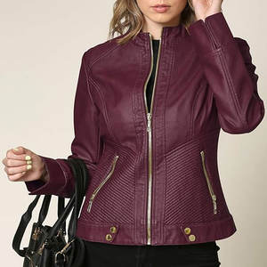 Wholesale Autumn Winter <b>Plus</b> Fashion Men's <b>Leather</b> <b>Jackets</b> Solid Color Zipper <b>Faux</b> <b>Leather</b> Casual PU <b>Jacket</b> for Men - Product Image 6