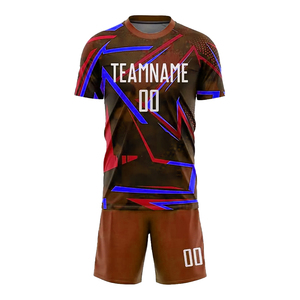 เสื้อฟุตบอลพิมพ์ลายสำหรับผู้ชายและผู้หญิงชุดฟุตบอลฟุตบอลโพลีเอสเตอร์ผ้านิ่มน้ำหนักเบาพิมพ์ซับลิเมชัน100% ตามสั่ง - Product Image 2