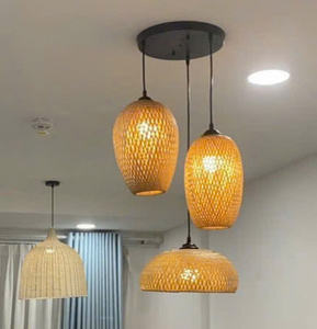 Plafonniers vietnamiens en bambou et rotin | Artisanat en bambou artisanal et produits en bambou durables - Product Image 1