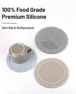 Nouvel arrivage Dessous de plat en silicone épais pliable pour casseroles et poêles chaudes Dessous de plat en silicone pour plat chaud Tapis de dessous de plat en silicone polyvalent - Product Image 5