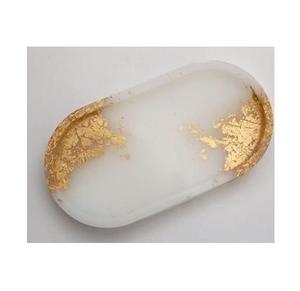 Bandeja Moderna de Resina para Decoración del Hogar de Lujo, Bandeja para Servir Pasteles, Jugos y Alimentos para el Hogar y Hoteles - Product Image 1