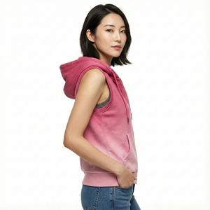 Camiseta sin Mangas con Capucha, Estampada y Elegante, Ligera, Informal, para Hacer Ejercicio y Moda Urbana - Product Image 3