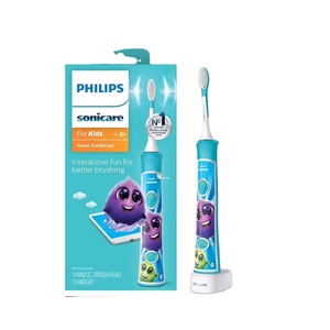 Philips Sonicare for Kids 3 + 블루투스 연결 충전식 전력 칫솔, 더 나은 칫솔질을 위한 대화형