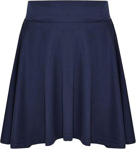 กระโปรงนักเรียนบานทันสมัยสำหรับเด็กผู้หญิง | ผ้านุ่มสบายเอวบางสไตล์ไหลลื่นสำหรับเครื่องแบบชุดลำลองและงานปาร์ตี้ - Product Image 6