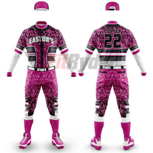 Uniforme de béisbol Unisex de alta calidad, el mejor diseño, ropa deportiva de poliéster de secado rápido, peso ligero y personalizada para adultos - Product Image 3