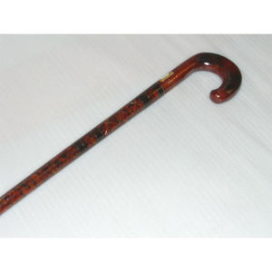 AYAANS CREATIONS Bastón de madera con incrustaciones de latón con patrón impreso digital para promoción de oficina por AYAANS - Product Image 1