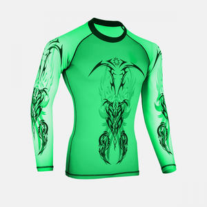 Best Quality Anti-UV Compression Shirt <b>for</b> Men <b>Women</b> Sun Screen Protection Printed BJJ <b>Rash</b> <b>Guard</b> Short Wholesale Available - Product Image 1