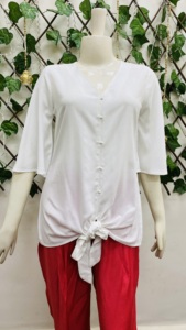 เสื้อเชิ้ตมีกระดุมน้ำหนักเบาคุณภาพสูงสำหรับผู้หญิงเหมาะสำหรับวันฤดูใบไม้ผลิวันหยุดพักผ่อนริมชายหาดและวันที่ลำลองจำนวนมาก - Product Image 3