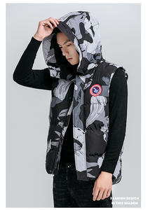 Tendance Offre Spéciale Personnaliser hiver hommes gilets à capuche hiver gilet duvet d'oie gilet pour hommes 2024 - Product Image 6