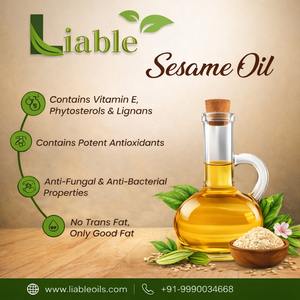 Huile de sésame pressée à froid, huile de gingelly naturelle non raffinée, fournisseur en vrac pour l'exportation, huile comestible ayurvédique pour massage, cheveux, peau, utilisations premium - Product Image 5