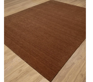 Tapis Gabbeh marron d'inspiration persane avec laine nouée à la main et motifs tribaux audacieux pour des intérieurs intemporels d'Inde - Product Image 4