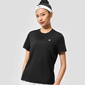 Camiseta cómoda para correr de mujer OEM con estampado de logotipo personalizado para el verano - Product Image 6