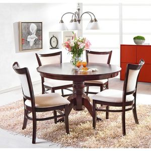 Table à manger compacte en bois idéale pour les appartements et les petites maisons offrant un charme durable et un design fonctionnel - Product Image 5