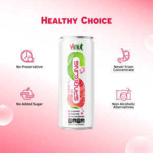 Listo para enviar 250ml Agua con gas Guayaba Fabricación de jugo de fruta Bebida Sin azúcar Bajo en grasa Muestra gratis Etiqueta privada OEM - Product Image 4