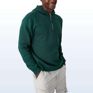 Sudadera con capucha deportiva para hombre de algodón 100% al por mayor de alta calidad con logotipo en relieve y técnicas bordadas a precio de fábrica para invierno - Product Image 4