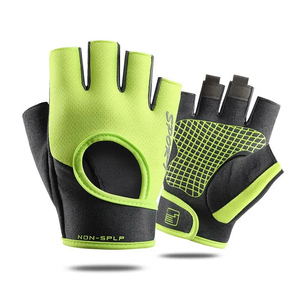 Guantes de Cuero Unisex de Alta Calidad, Medios Dedos, para Ciclismo, Bicicleta, Motocicleta, Deportes, Uso Diario y Esquí, Diseño Pakistaní - Product Image 2