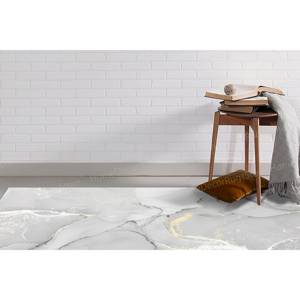 Tapis moderne gris imprimé marbre : doux, populaire, design mural, tapis fin non tissé - Product Image 3