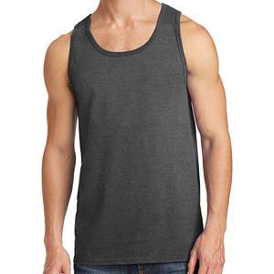 Camiseta sin mangas de malla de secado rápido para hombre, chaleco deportivo activo, camiseta sin mangas de algodón liso para hombre, camiseta sin mangas de moda disponible con logotipo personalizado para verano - Product Image 1