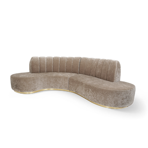 Sofá Individual Contemporáneo Sherman de Primera Calidad, Diseño de Terciopelo con Detalles en Esquina, para Hogar o Apartamento - Product Image 3