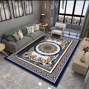 Tapis en peluche polyester à motif médaillon personnalisé avec base antidérapante, tapis en PVC facile à nettoyer pour les propriétaires d'animaux - Product Image 3