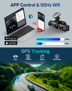 <span class=keywords><strong>Cam</strong></span>éra embarquée 4 objectifs 360° °   <span class=keywords><strong>Cam</strong></span>éra embarquée 4 canaux 2K+1080P*3 pour voitures avec GPS intégré, WiFi 5G, surveillance de stationnement 24h/24 et vision nocturne - Product Image 3