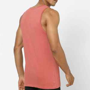 2025 Customized Breathable Spandex/Cotton Knitted Men's Tank <b>Tops</b> High Street Style Wholesale Plus Size Fitness Clothing - Product Image 5