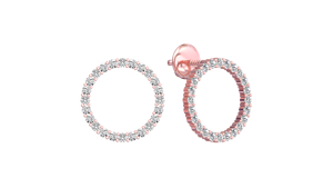 Conjunto de collar y pendientes de diamantes redondos personalizables, joyería fina para fiesta de Mantra Diamond - Product Image 4