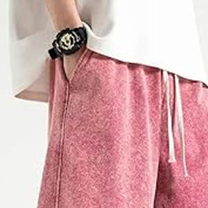 Short délavé à l'acide de grande taille en taille adulte Design personnalisé Short délavé à l'acide de haute qualité pour hommes personnalisé décontracté - Product Image 6