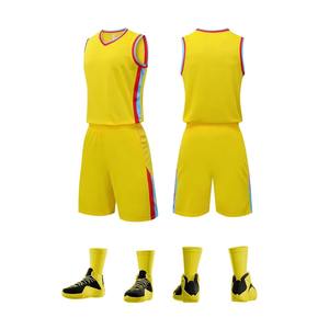 Uniforme de basket-ball à séchage rapide pour hommes, vêtements de sport réversibles avec impression personnalisée, design OEM, pour les styles courts - Product Image 1