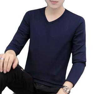 T-shirt en coton de haute qualité pour homme, nouvelle arrivée 2025, vente en gros 2026, haut de gamme, col en V, best-seller - Product Image 3