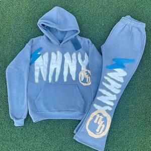 Conjunto Deportivo de Forro Polar Cálido para Hombre, Sudadera con Capucha Acogedora, Pantalones Acanalados, Tela Suave al Tacto, Informal, para Actividades al Aire Libre de Invierno, Venta al Por Mayor - Product Image 1