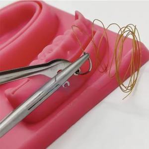 Pinza de Sutura Quirúrgica Dental de Acero Inoxidable, Agarre Ergonómico, 3 Posiciones de Mandíbula, Punta de Orificio Simple/Doble, Herramienta de Precisión para - Product Image 6