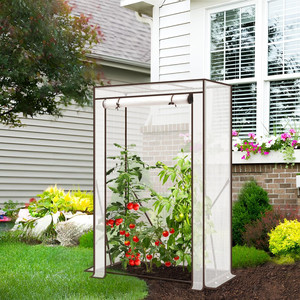 Túnel de Jardín Reforzado de PVC para Cultivo de Vegetales, Fácil de Montar, Túnel Interior para Tomates con Estructura de Madera y Hierro - Product Image 2