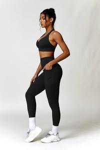 Vente en gros soutien-gorge de sport personnalisé en ambre noir extensible dans les 4 sens nouveau design scrunch respirant et soutien-gorge de sport fitness à séchage rapide pour femmes - Product Image 4