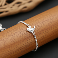 Bracelet chaîne en argent 925 plaqué or avec breloque lapin, fait main, minimaliste, cadeau pour femme, bijoux