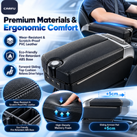 Boîte d'accoudoir universelle personnalisée pour voiture avec 7 ports USB, organisateur de console centrale réglable et porte-gobelet pour berlines et SUV